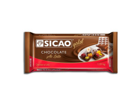 CHOCOLATE SICAO GOLD AO LEITE BARRA 1,01KG